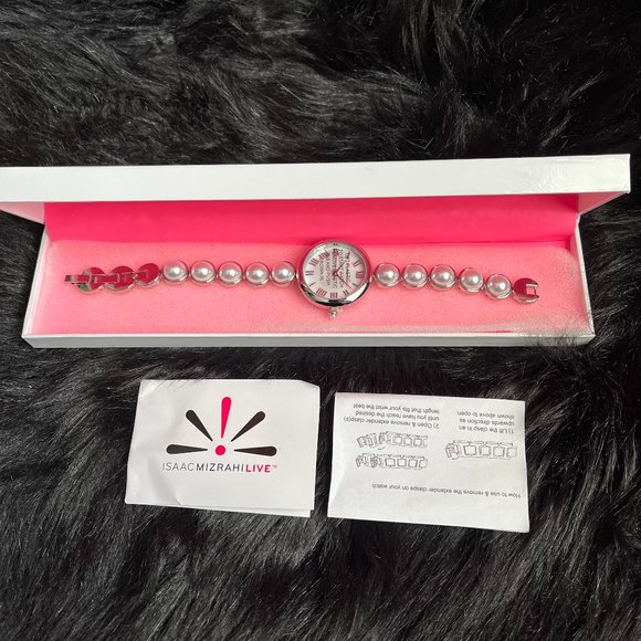 Isaac Mizrahi Pearl Watch - Picture 1 of 7